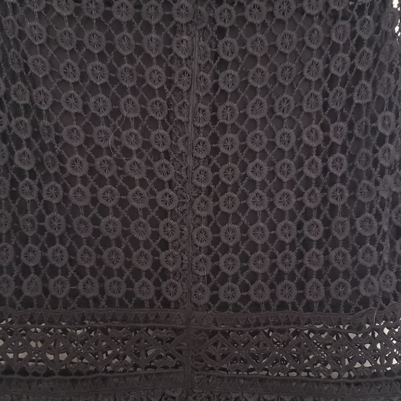 Leith Mock Neck Lace Minidress - Picture 5 of 7